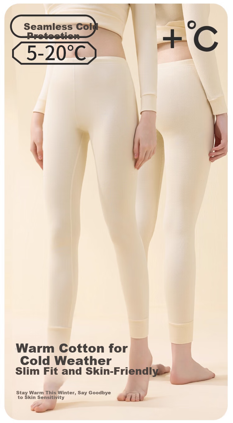LangSha Women's 2-Pack Pure Cotton Autumn Thermal Pants 10A Antibacterial Thin Warm Underwear Plus Size 2026 New Arrival 1