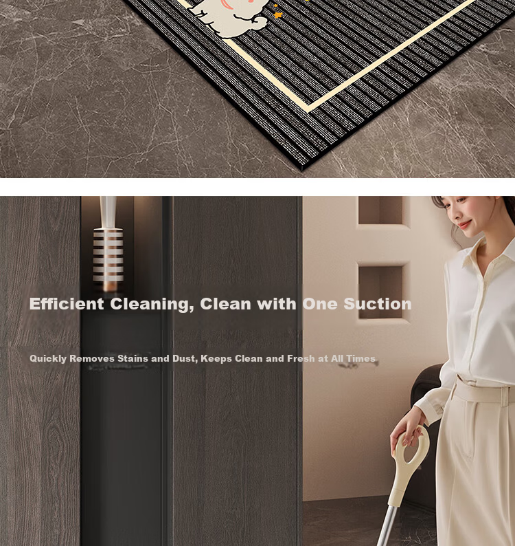Bodisi Entrance Door Mat, Customizable Water-Absorbent Non-Slip Floor Mat for Entryway and Bathroom, 120x80CM 6