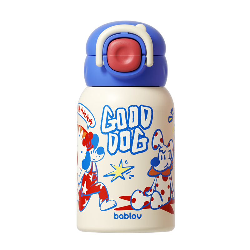 BABLOV Huaban Sen Children's Insulated Water Bottle Student School High-Value Portable 316 Stainless Steel Dual-Drink Cup Gift