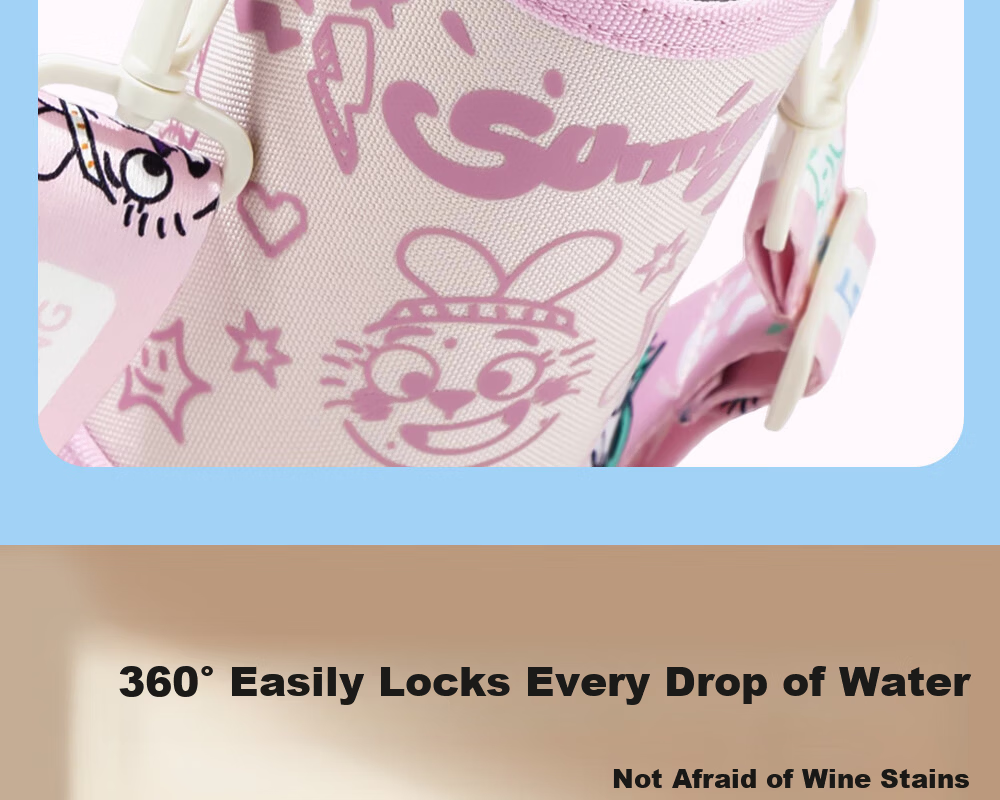 Fuguang Children's Student Insulated Bottle 316L Straw Cup Large Capacity Water Bottle for Boys and Girls 580ml 22