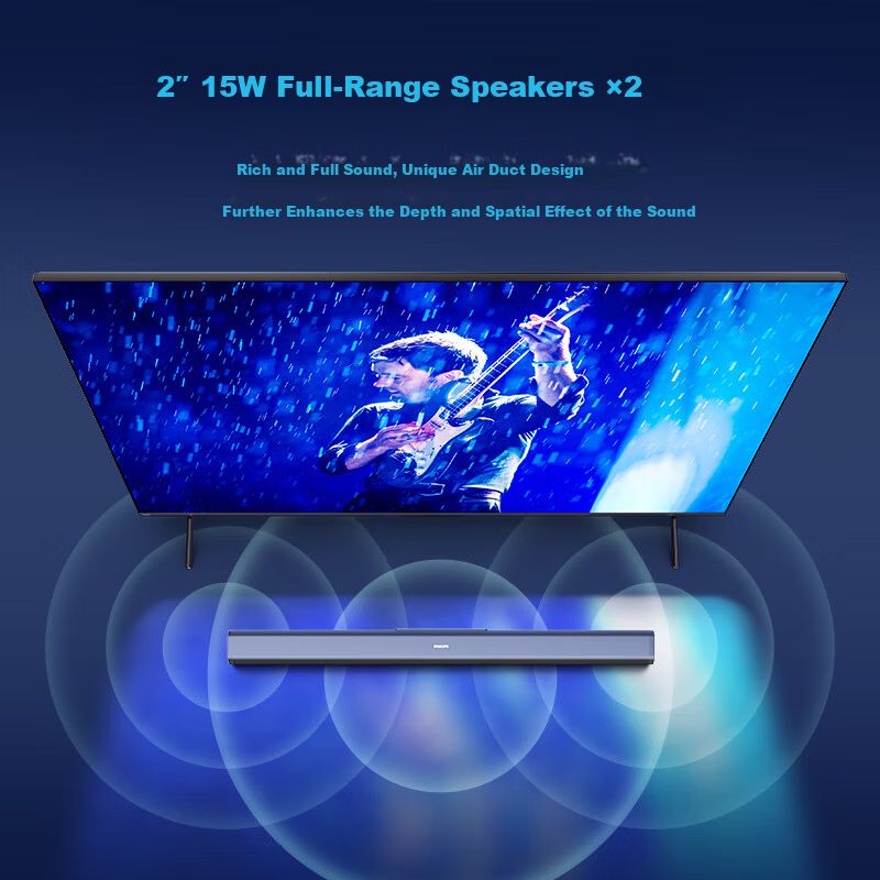 PHILIPS TAB4010/93 Soundbar Home Theater Bluetooth Speaker 2.0 Stereo Channel TV Soundbar