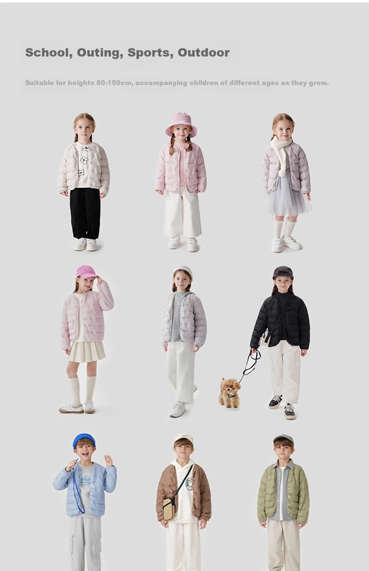 MARC&JANIE Kids Ultra-Light Warm Down Jacket Autumn Winter School Uniform 551012 7