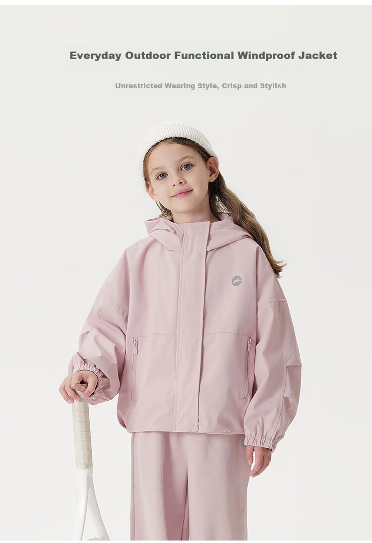 MARC&JANIE Girls' Urban Outdoor Functional Windproof Softshell Jacket Kids Spring Autumn 241236 1