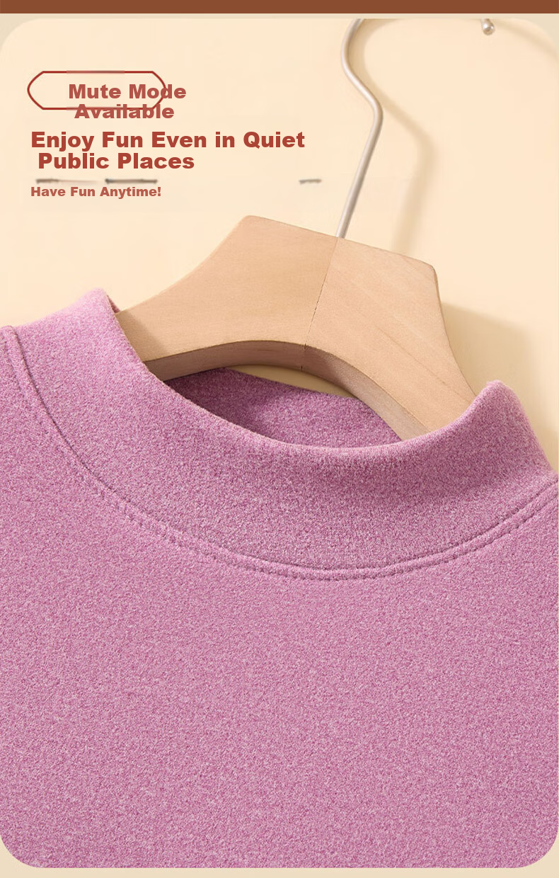 LangSha Mid-Neck Wool and Silk Thermal Underwear for Women 26 Autumn Winter New 7A Antibacterial Fleece-Lined Heating Top and Bottom Set 9