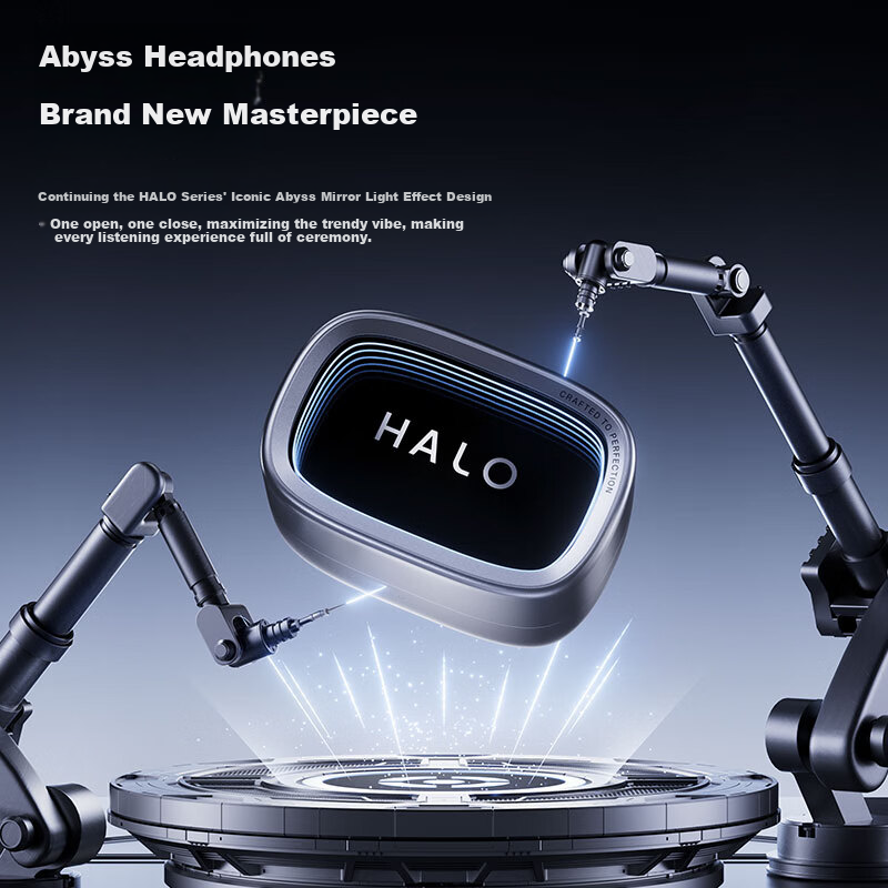 Edifier Halo Clip Clip-On Trendy Bluetooth Earphones Cyber Abyss Lighting Bluetooth 6.1 35H Long Battery Life Compatible with Apple Huawei Xiaomi Phantom Silver