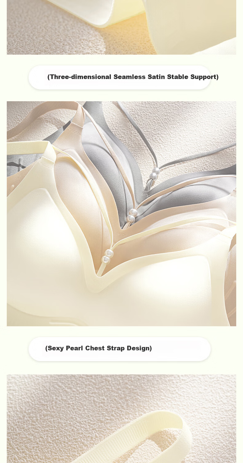 Herbal Essence Satin Lightweight Luxury Sexy Wireless Soft Support Seamless Bra Women's Spring 2026 New Arrival 14