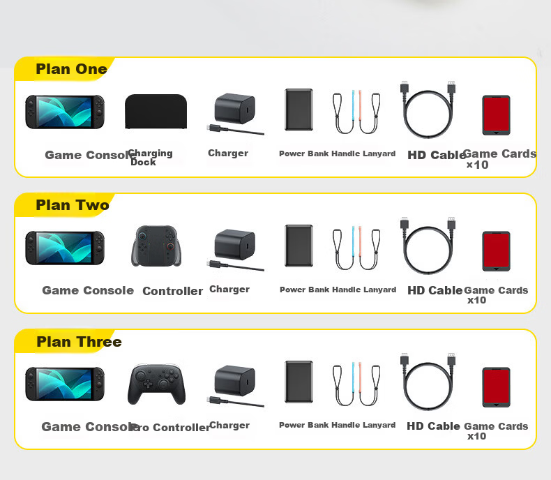 Jemdo Nintendo Switch 2 Storage Bag Large Capacity Protective Case NS 2nd Gen Handheld Pro Controller Grip Charger Dock Shell Tempered Glass Full Set Accessories 5