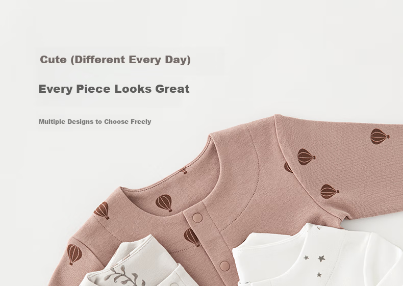 Guaiqixiong Baby Cotton Jacket, Long Sleeve Outerwear for Boys And Girls, Spring And Autumn Cardigan T-Shirt Underwear, Children's Spring Outfit 9