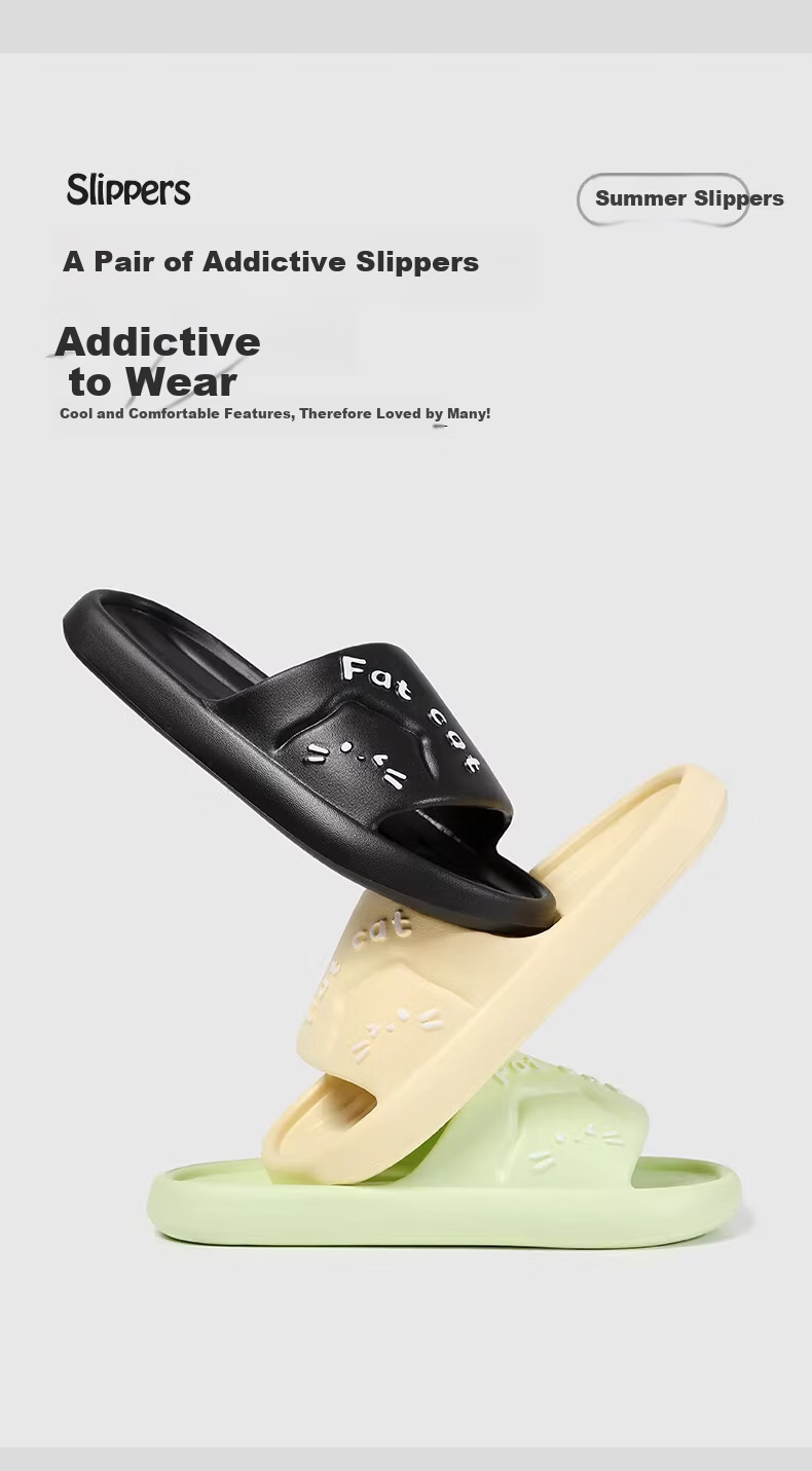 Zhiying Women's Summer Indoor Home Shower Slippers Silent Non-Slip Soft Sole Men's Green Sandals Size 36-37 11