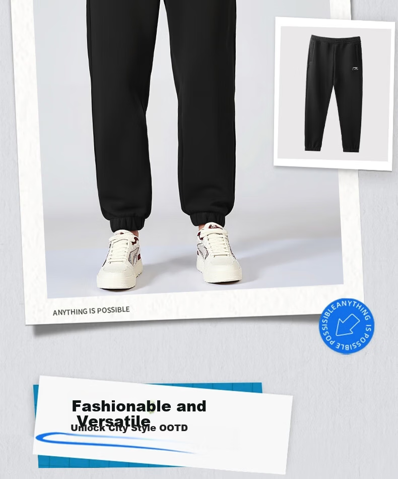 LI-NING Men's Classic Breathable Loose Fit Casual Sports Sweatpants 3