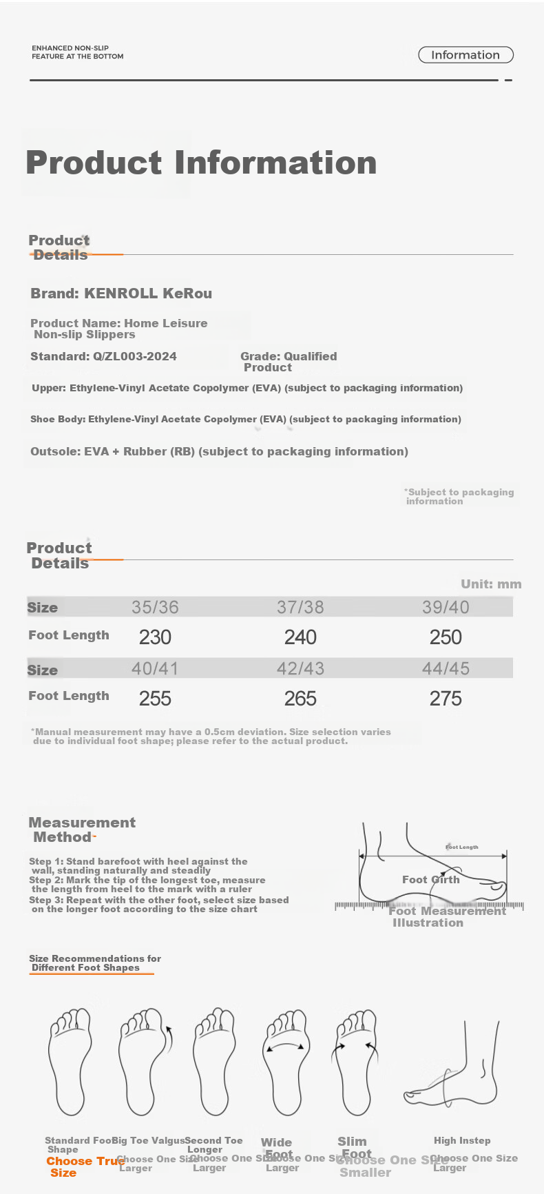 KENROLL Unisex Home Bath Anti-Slip Slippers Four-Season Breathable Wide Fit Cool Slippers Iron Gray Size 44-45 (275mm) 10