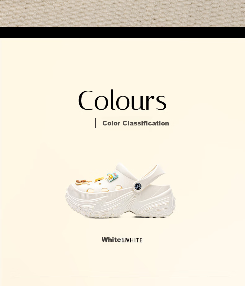 LAORENTOU Cloud Puff Slip-On Clogs Thick Sole Women's Non-Slip Casual Closed-Toe Slippers LV185 White Size 39-40 3