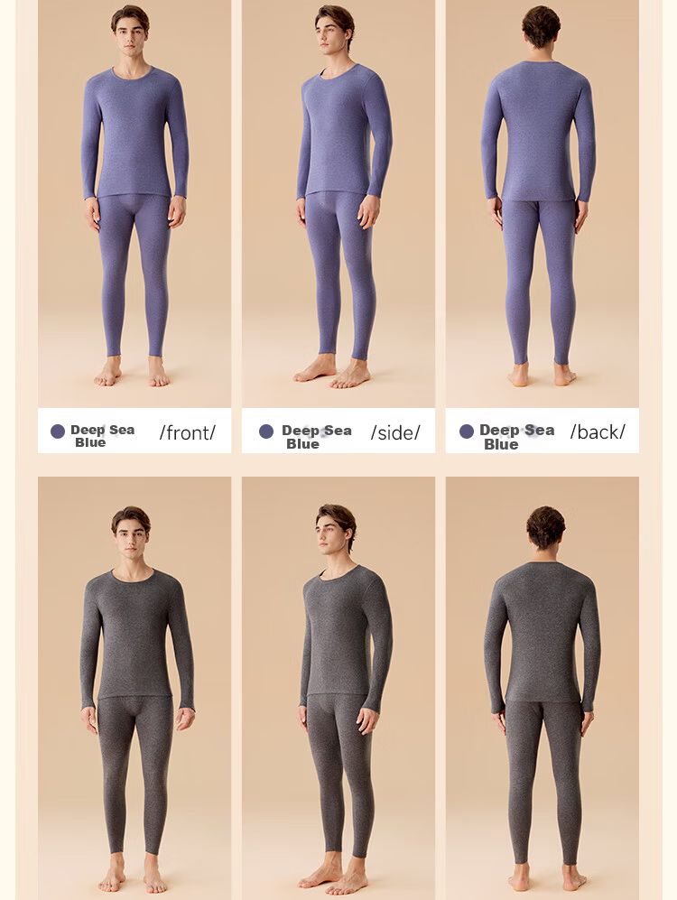 MiiOW 10A Antibacterial Anti-Static Thermal Underwear Set for Women, Mink Cashmere and German Cashmere Heating Warm Pants for Men 19