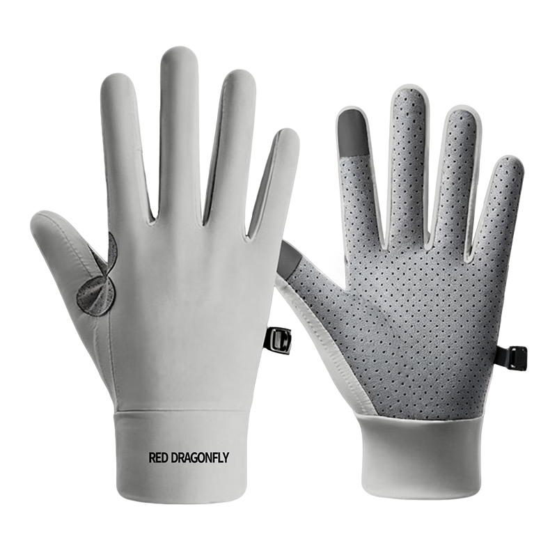 RED DRAGONFLY Unisex Summer Sunscreen Cycling Gloves Thin Breathable Non-Slip Outdoor Sports Delivery Gloves
