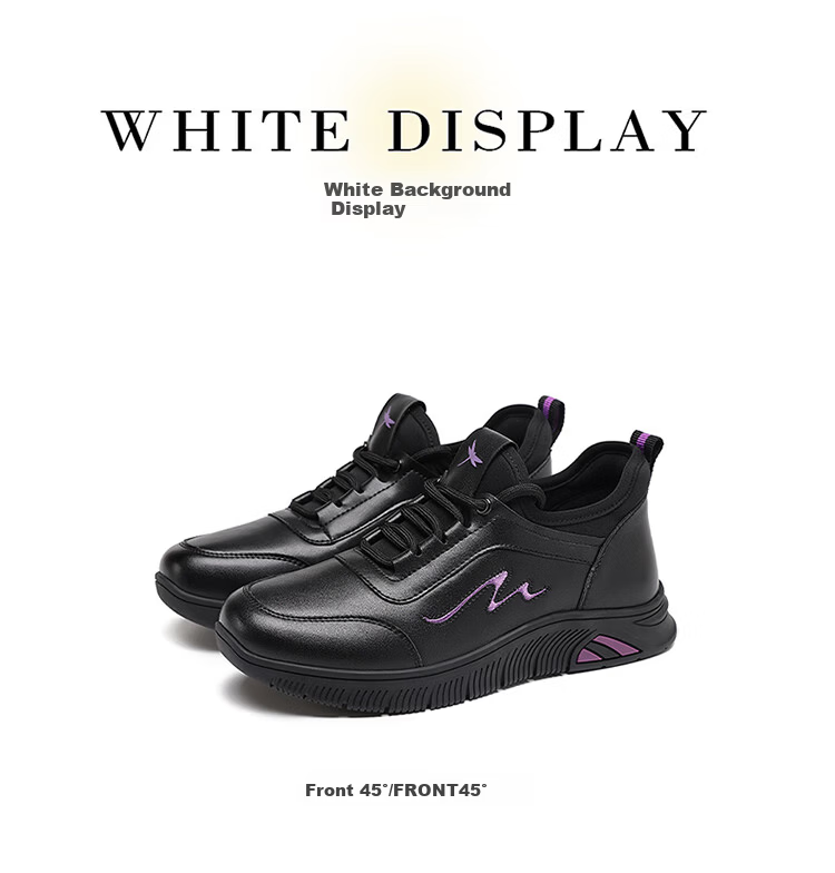 Red Dragonfly Women's Casual Low-top Running Shoes Outdoor Durable Lightweight Sports Shoes EXB350341 Black Size 37 7