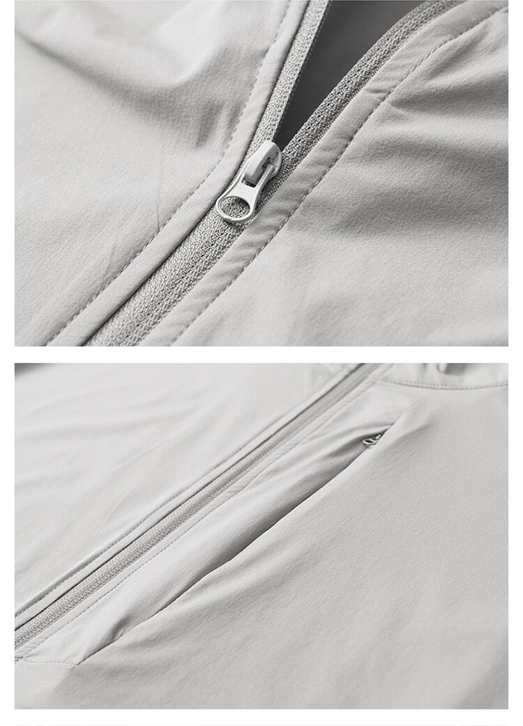 Hodo Men's Summer Ice Silk Sunscreen Jacket Breathable Thin Stand Collar Quick-Dry Outerwear 19