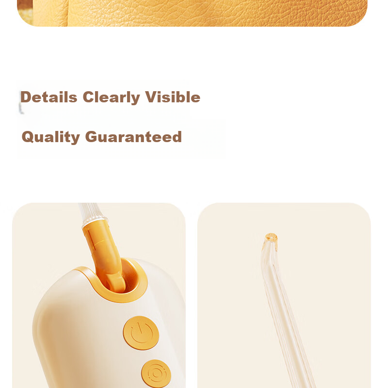 JIMOK German Portable Oral Irrigator Dental Cleaner Efficient Non-Bleeding Orthodontic Special Women's Day Gift S2 Gradient Pink 24