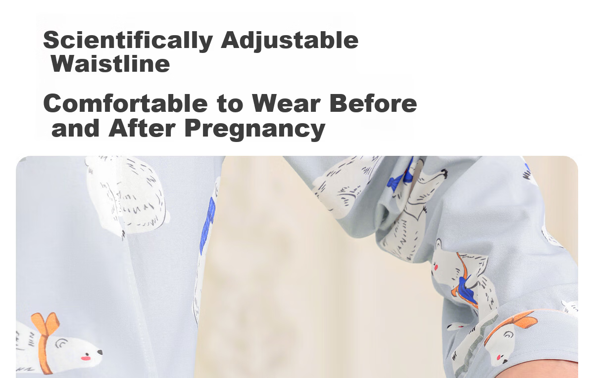 JOYNCLEON Postpartum Maternity Pajamas Women Tianshan Cotton Spring Summer Nursing Homewear XL Jyz179431 20