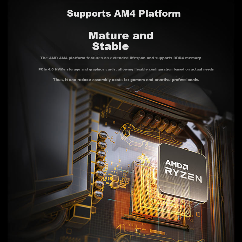 AMD Ryzen 5 5500X3D Processor 6-Core 12-Thread 99MB Cache Up to 4GHz Boxed Gaming CPU for Delta, Valorant, CS2