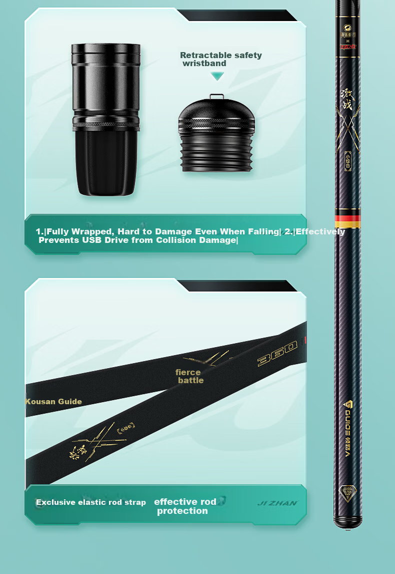 Lingluren Action Small All-Purpose Fishing Rod, Handheld Ultra-Light And Ultra-Hard Pole, Lightweight Carp And Crucian Carp Rod, Leisure Fishing Rod, 7.2m 14