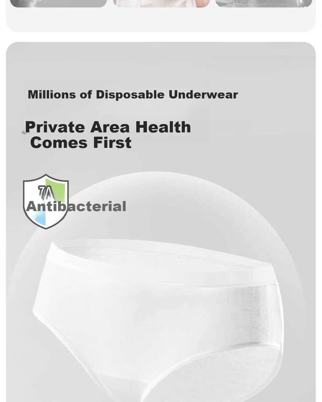 MINISO 4-Pack Lightweight Clean Women's Travel Underwear L Size Wide Hip Portable Disposable Individually Sterilized Packaging 7