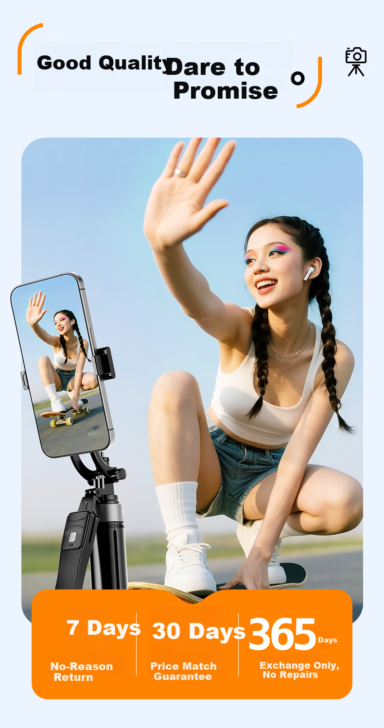 Zhiguozhe 1.8m Aluminum Alloy Selfie Stick Phone Holder Floor Stand 360° Rotation Anti-Shake Follow Shooting Automatic Tripod Portable Travel 2026 New Model 5