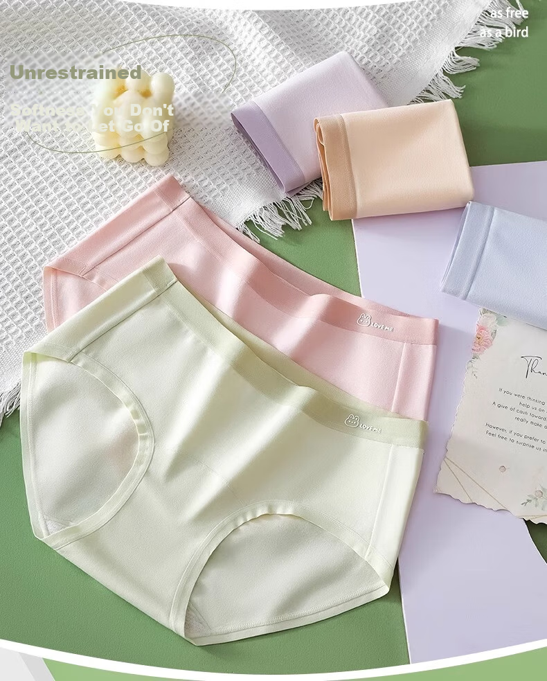 Dingguagua Girls' Seamless Underwear for Children And Teens, Antibacterial Triangle Panties for School-Age Girls Aged 10 to 14 during Puberty 7