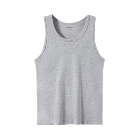 Nanjiren Cotton Tank Top for Men, Spring And Summer Sports Sweat-Absorbing Running Hurdles Breathable Casual Undershirt, 2-Pack