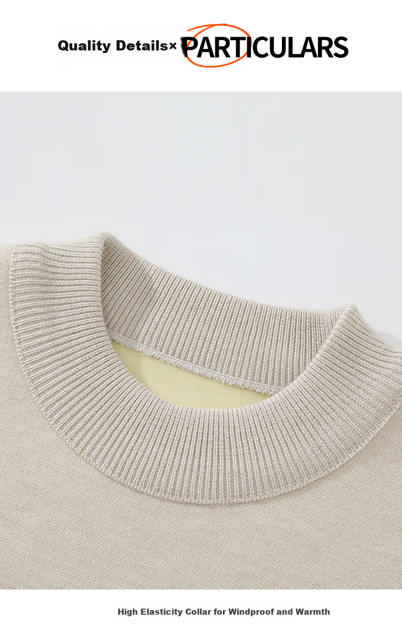 Jeanswest Men's Autumn Winter Knitwear Youth Cartoon Shiba Inu Fleece Lined Thickened Warm Half Turtleneck Sweater 4