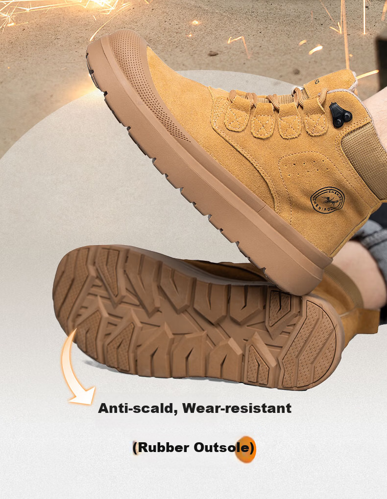 Chichengniao Men's Safety Work Shoes Anti-Smash Anti-Puncture Lightweight Durable Construction Electrician Insulated Breathable Summer Safety Shoes [Upgraded Durable Anti-Smash Anti-Puncture] - 2567 C 13
