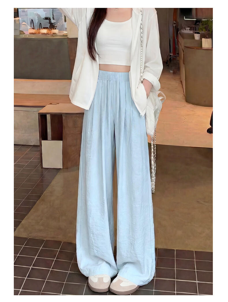 Langsha Naifu Women's Summer 2026 New High-Waist Draped Loose Thin Casual Wide-Leg Yamamoto Pants 15