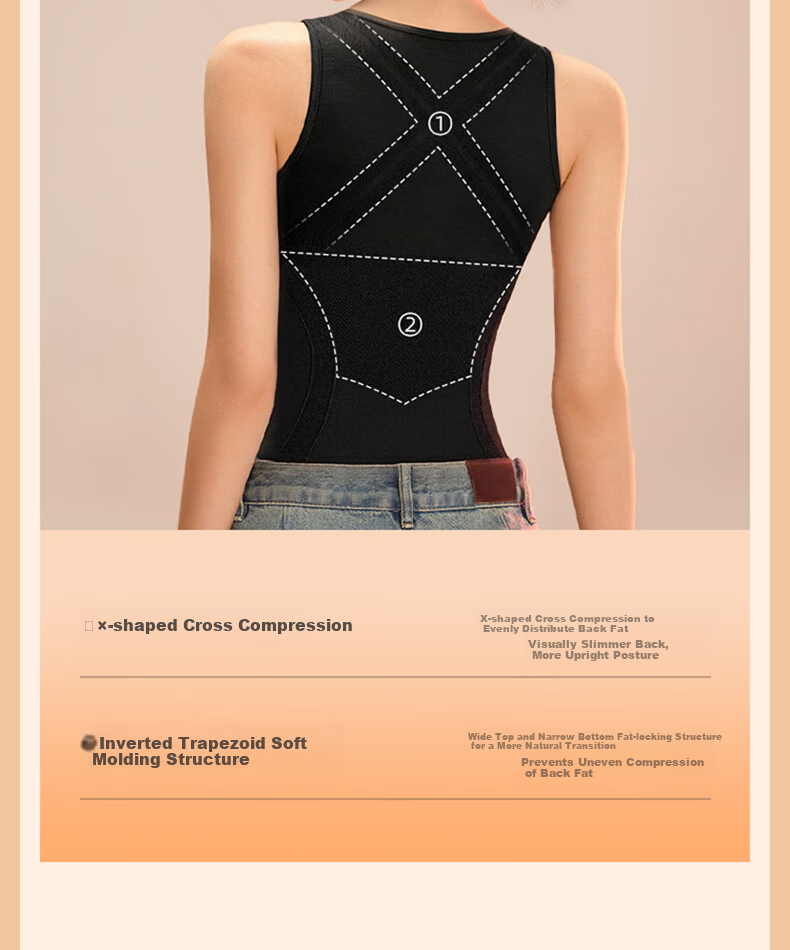 LUCKMEEY Wool Warmth Integrated Thermal Underwear for Women with Chest Pad, Fleece-Lined Thickened Heating Vest 12