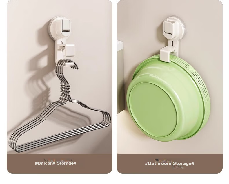 MUYA Suction Cup Basin Hook Bathroom Basin Storage Rack Toilet No-Drill Hanging Basin Holder 14