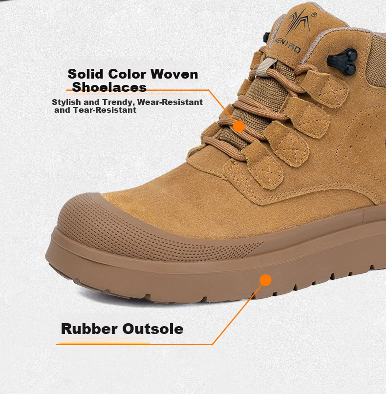 Chichengniao Men's Safety Work Shoes Anti-Smash Anti-Puncture Lightweight Durable Construction Electrician Insulated Breathable Summer Safety Shoes [Upgraded Durable Anti-Smash Anti-Puncture] - 2567 C 15