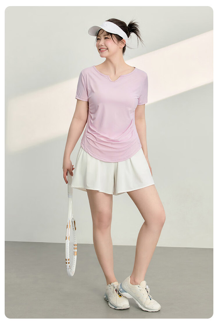 Borui Plus Size Anti-Exposure Sports Yoga Running Casual Training Fitness Pants Summer Thin Outerwear for Women 11