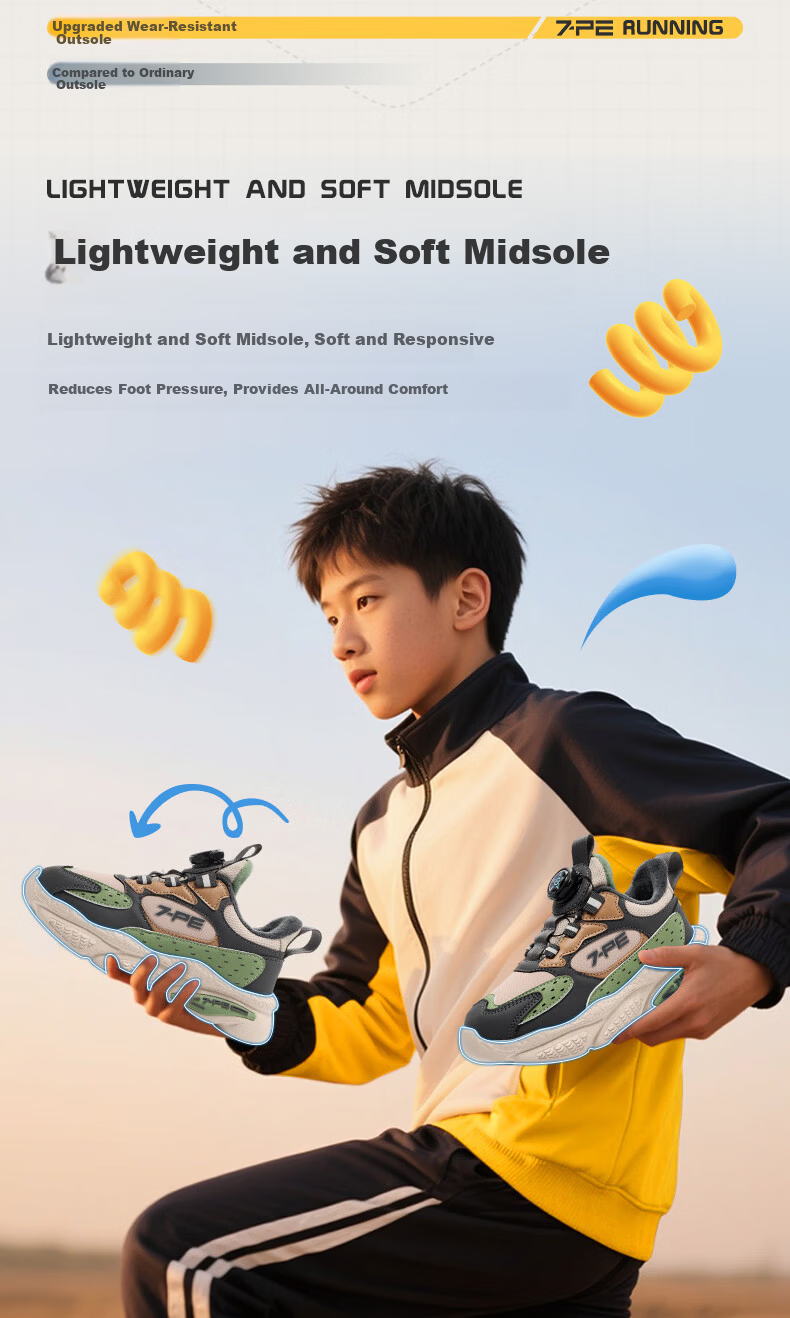 7-PE Boys' Sports Shoes 2026 Winter New Fleece-Lined Double Cotton Casual Soft Sole Waterproof Leather Kids Shoes 8
