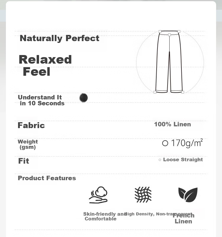 JD Jingzao 100% Linen Vintage Style Casual Pants for Women 2026 Spring Slim Fit Linen Color S 1
