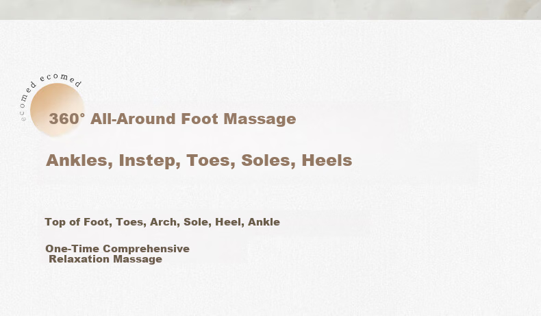 Ecomed German Foot Massager Fully Automatic Kneading Foot Sole Massager Ankle Heat Acupoint Therapy Gift for Parents Elders Practical Birthday Present 5