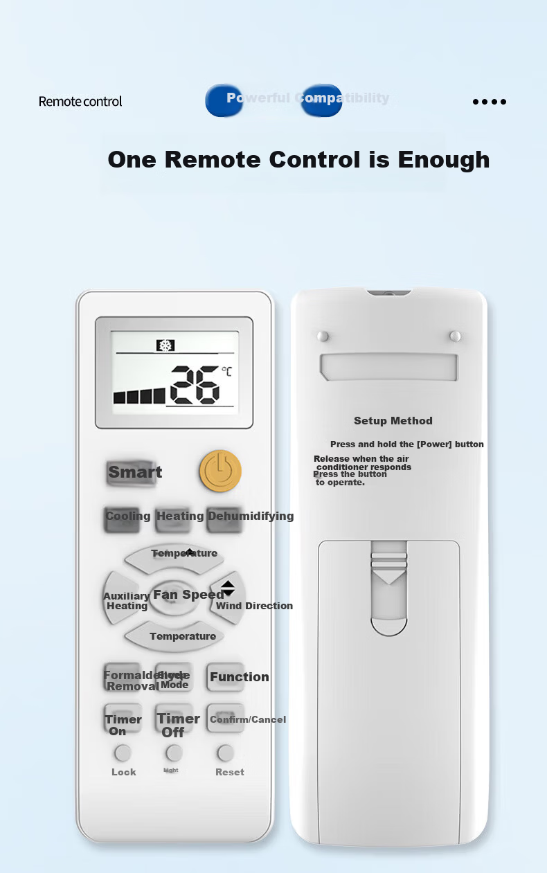 Craftsman Universal Remote Control for Haier Air Conditioner Compatible with Small Champion, Commander, and General Models - Suitable for Both Cabinet and Wall-Mounted Units 2