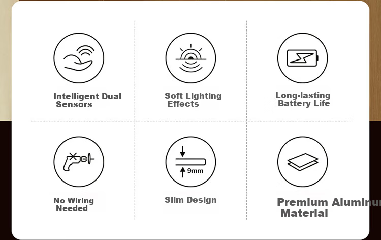 BULL Human Body Sensor Cabinet Light Wardrobe Light MC-A003B-ES Magnetic Bedroom Bedside Night Light 80CM 4000K 2