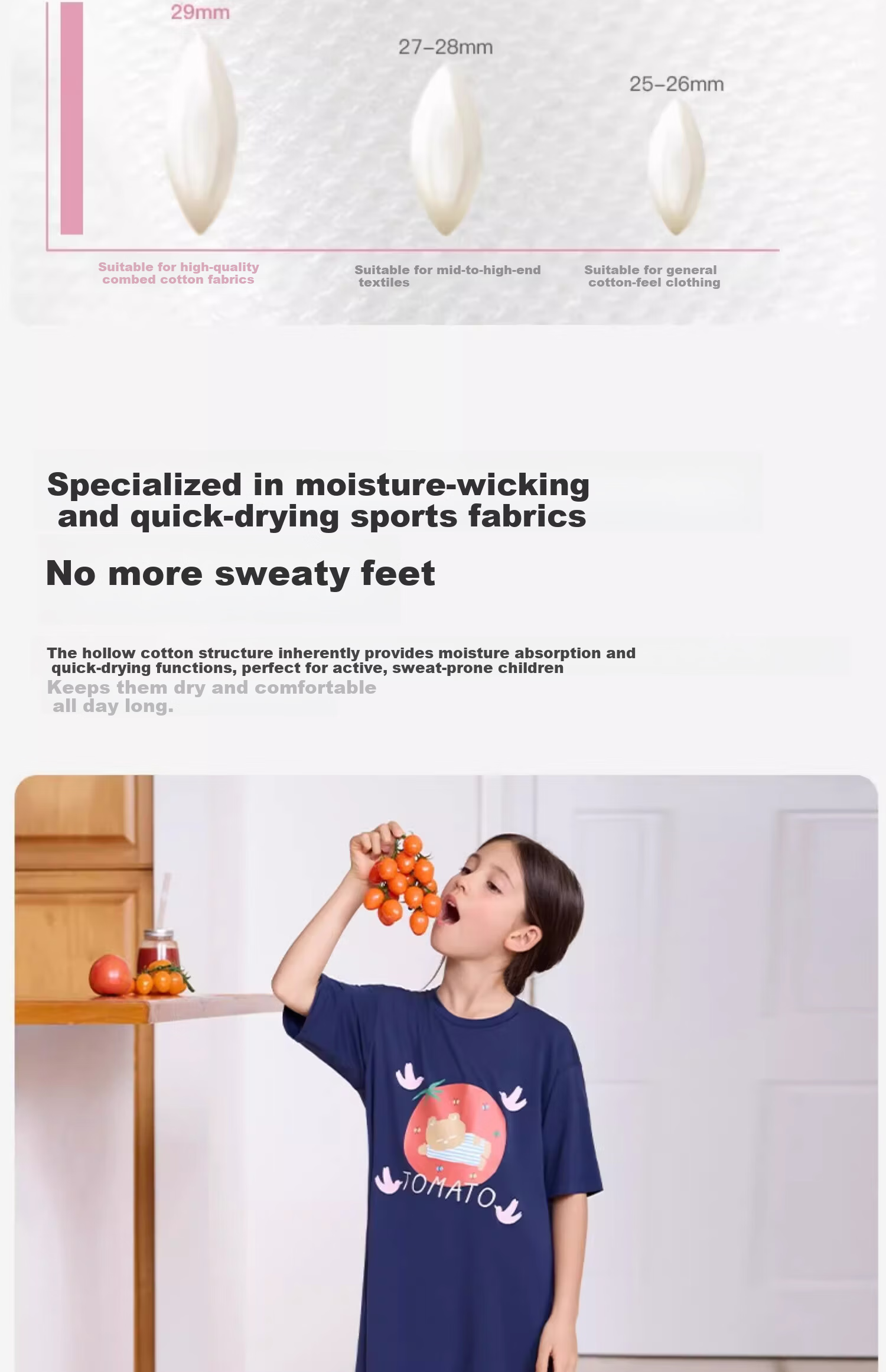 Like uu Kids Socks Boys and Girls Sports Socks Odor-Resistant Breathable Mid-Calf Cotton All-Season 7A Antibacterial 4