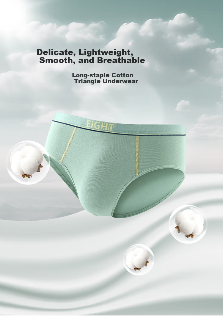 Dingguagua Boys' Solid Color Cotton Triangle Underwear for Teens Ages 12-16, Developmental Period Children's Mid to Large Size Briefs 1