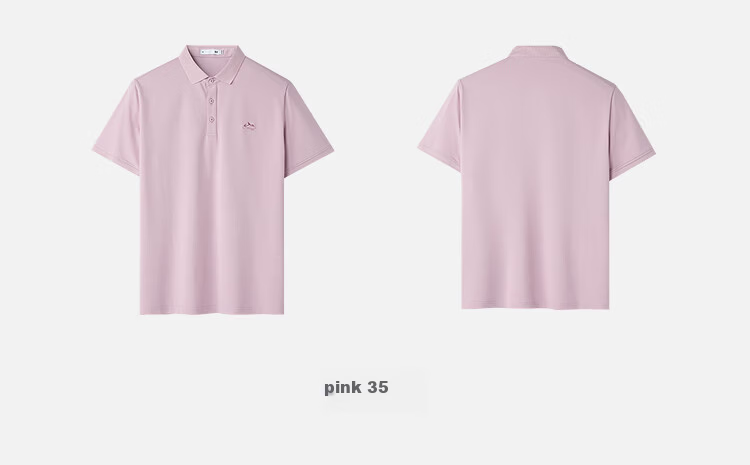 HLA Hailan Home Men's Short Sleeve Polo Shirt 26 Runway Same Style Mountain Not High Series Cool Short Sleeve Summer 10