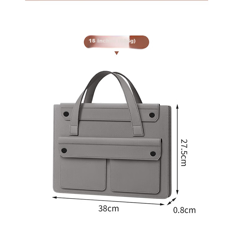 Biyoumei Accordion Waterproof Laptop Bag for Lenovo Xiaoxin 13-inch Lightweight Large Capacity Apple Mac Gray 8
