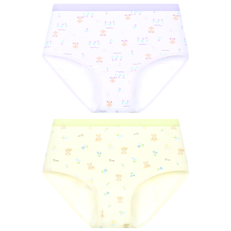 Jiusuiban 95% Cotton Girls' Menstrual Underwear, Three-Layer Leak-Proof Antibacterial Period Shorts for Girls