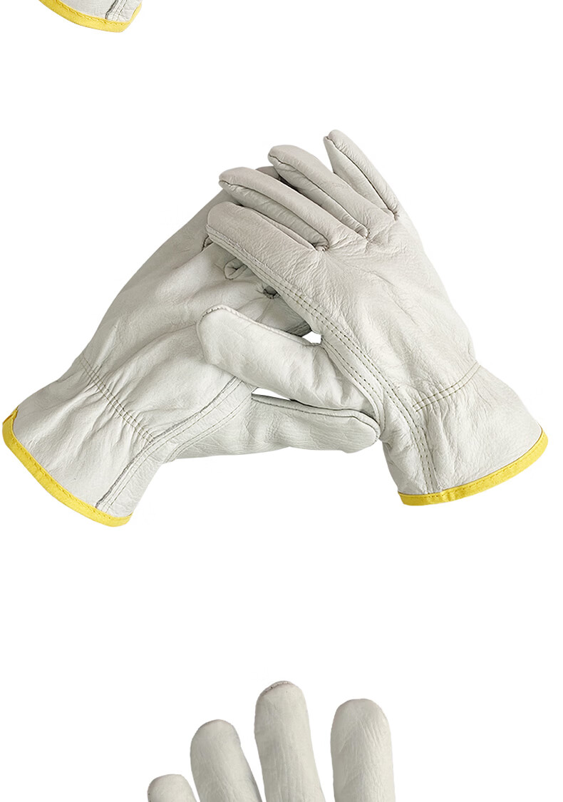 Shengfang Electric Welding Gloves Labor Protection Wear-Resistant Cowhide Welder Gloves Heat Insulation Welding Construction Site 13