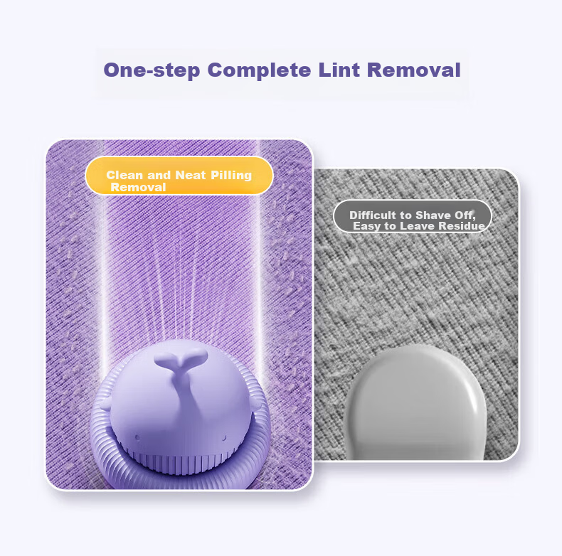 AUX Fabric Shaver Lint Remover Hairball Trimmer Clothes Defuzzer Purple Standard Edition [Gentle on Clothes] 20