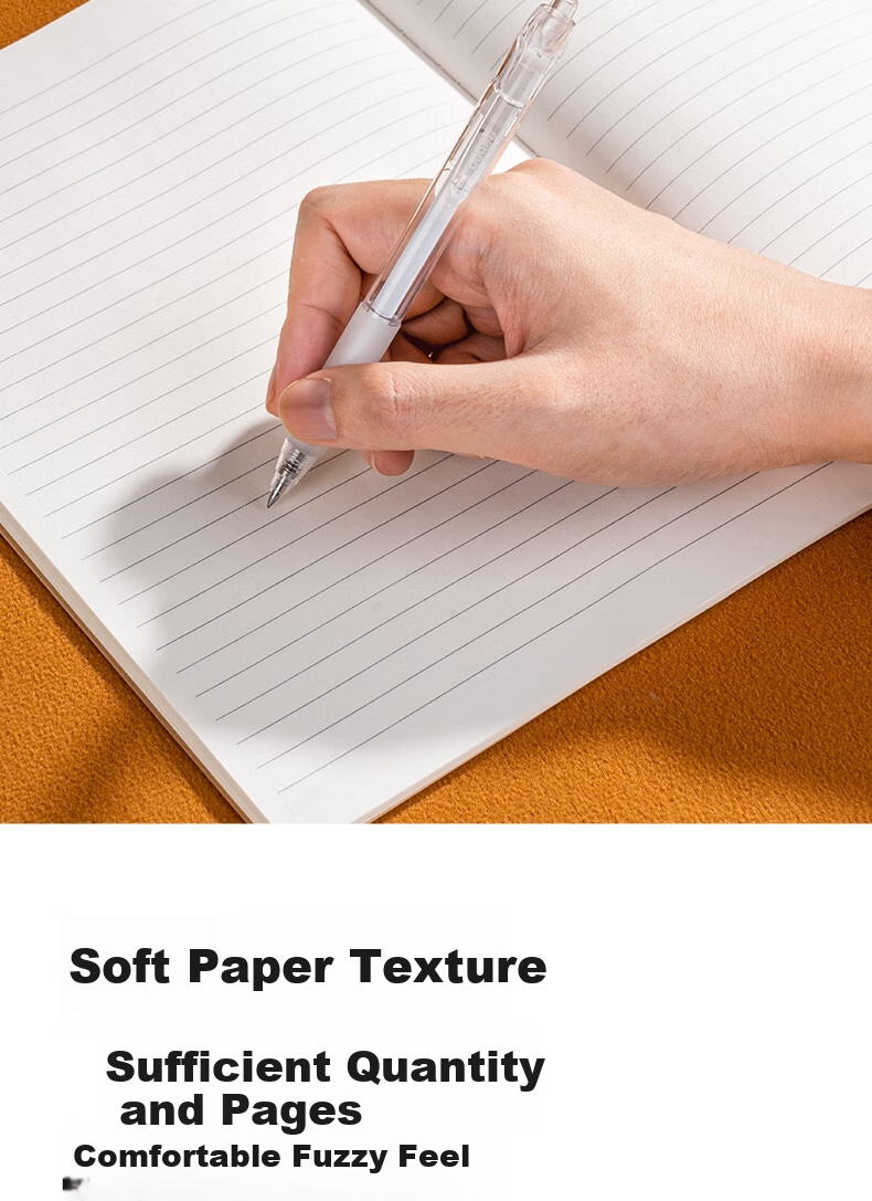 Deli 3-Pack A5/40-Sheet Kraft Paper Softcover Sewn Notebook/Journal/Diary Student Notepad BDFA5-02 6