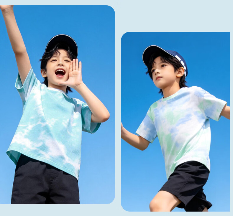 Piggy Banner Boys Summer Set Pure Cotton Breathable Big Kids Short Sleeve Shorts Two-Piece 2026 New Children's Sportswear 11