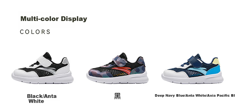 ANTA Toddler Shoes for Boys And Girls, 2026 Autumn Soft-Soled Breathable Mesh Sneakers, Infant And Children's Shoes, Energetic 20